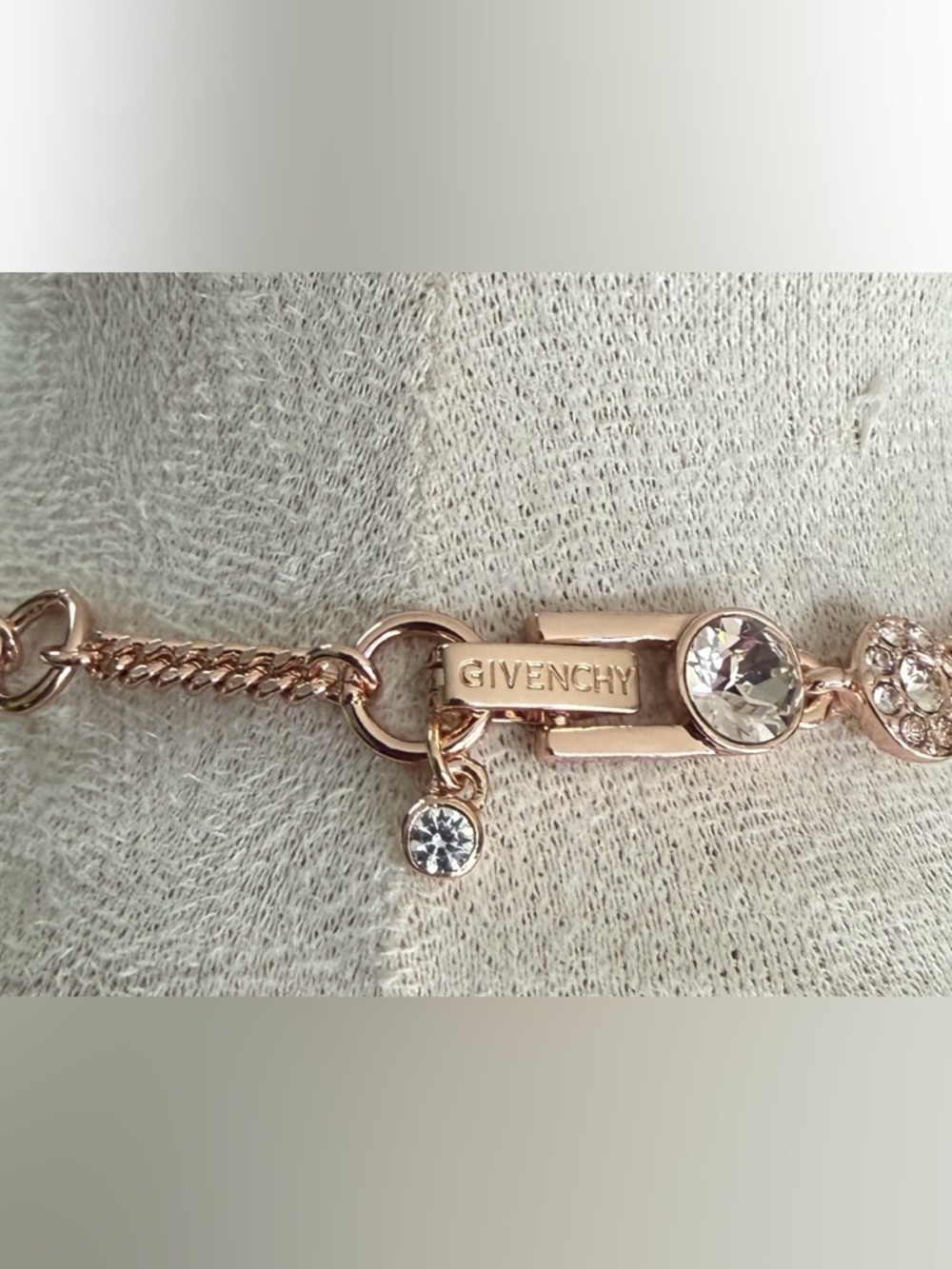 Givenchy Rose Gold Plated Crystal Tennis Necklace and Earring Set. STUNNING!! - Picture 3 of 10